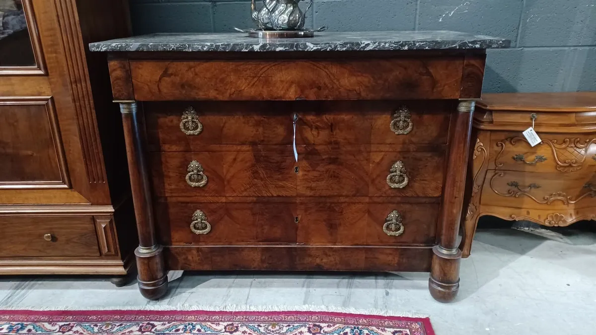 Original French Empire chest of drawers - Image 3