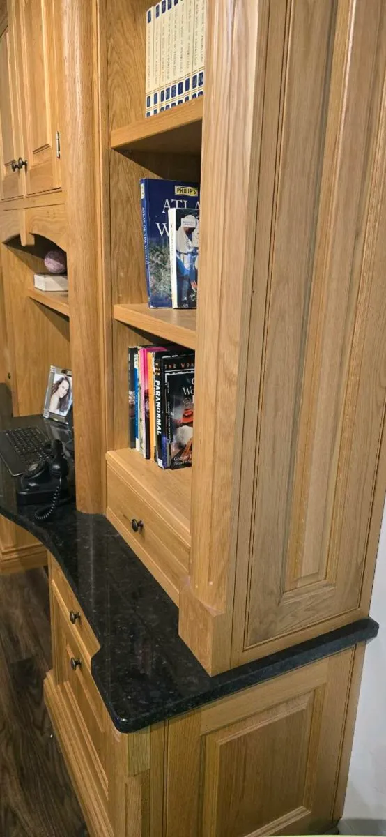 Solid Oak In-frame Home Office (Ex Display) - Image 2