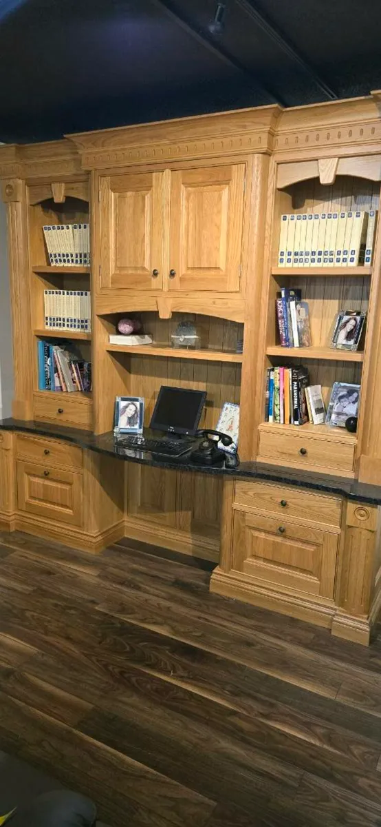 Solid Oak In-frame Home Office (Ex Display) - Image 4