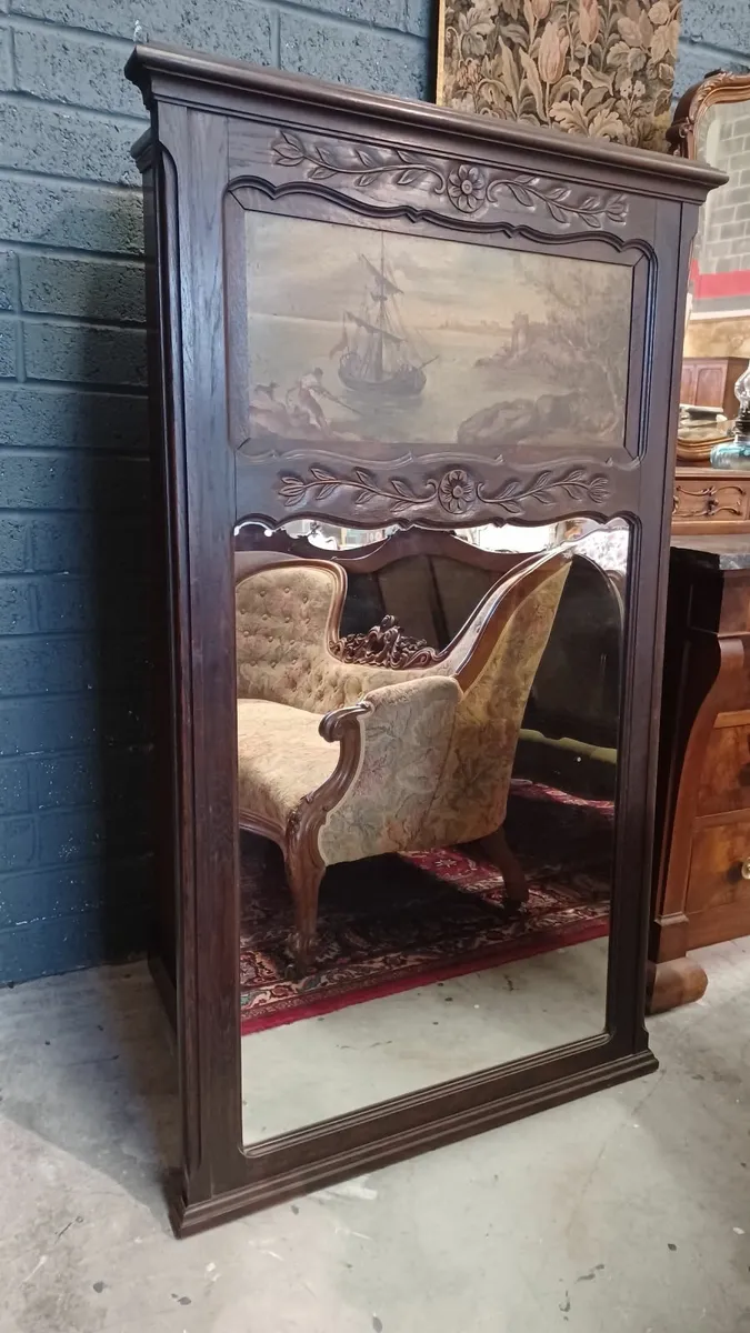 French trumeau mirror - Image 2