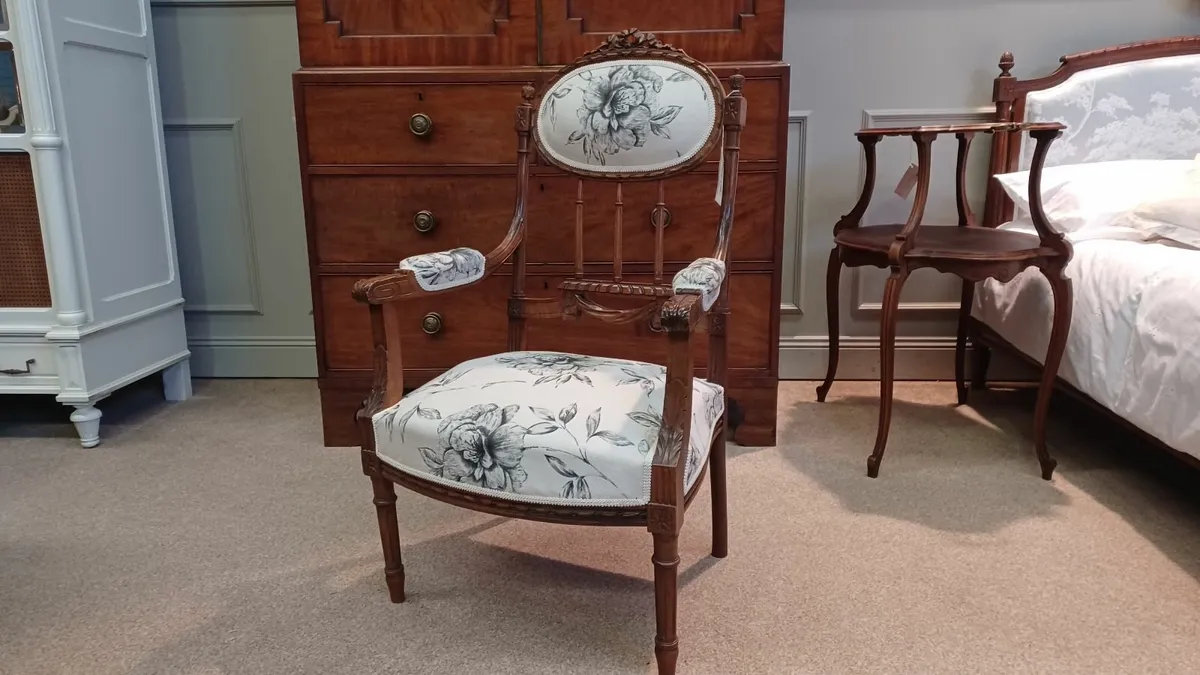 French antique bedroom armchair - Image 1