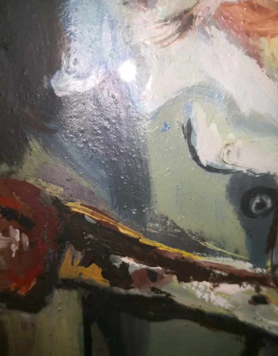 The old shepherd - oil painting - Image 3