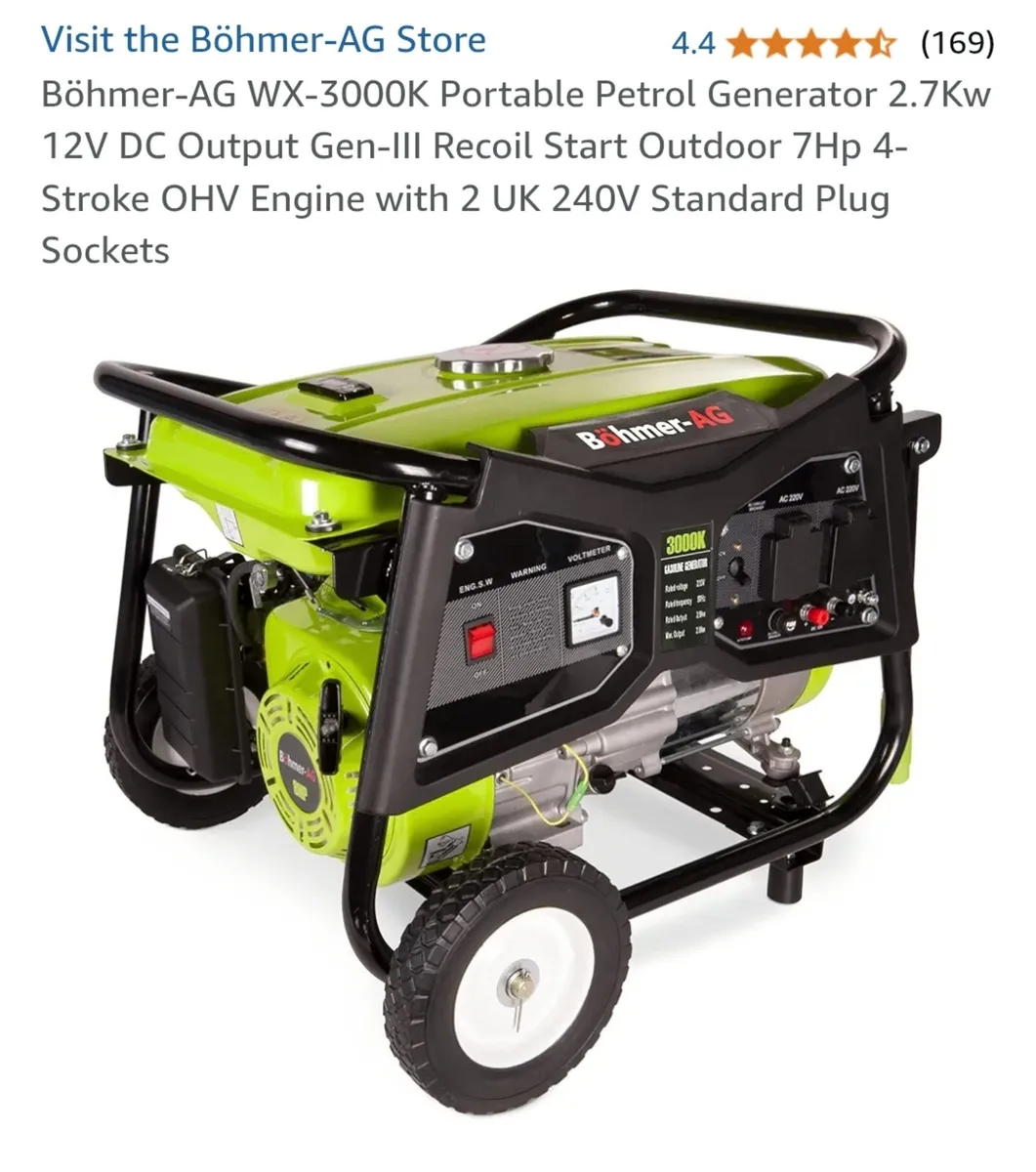 BÖHMER-AG WX3000K Generator - Image 2