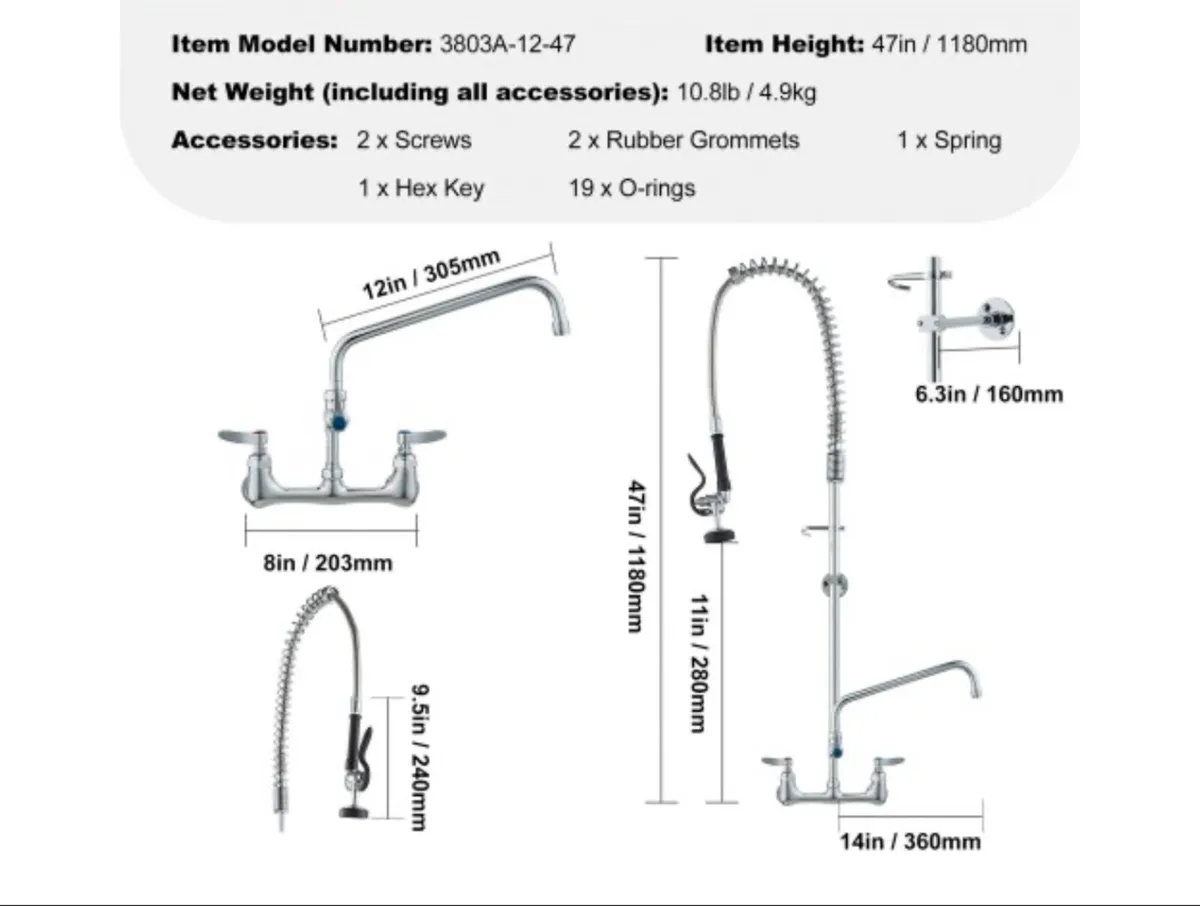 New Commercial spray hose with tap - Image 3