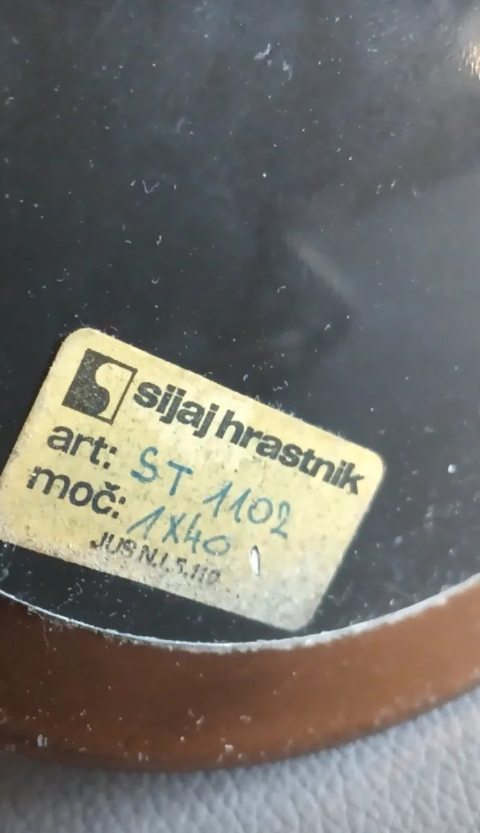 1950s Sijaj Hrastnik lamp Yugoslavia - Image 4