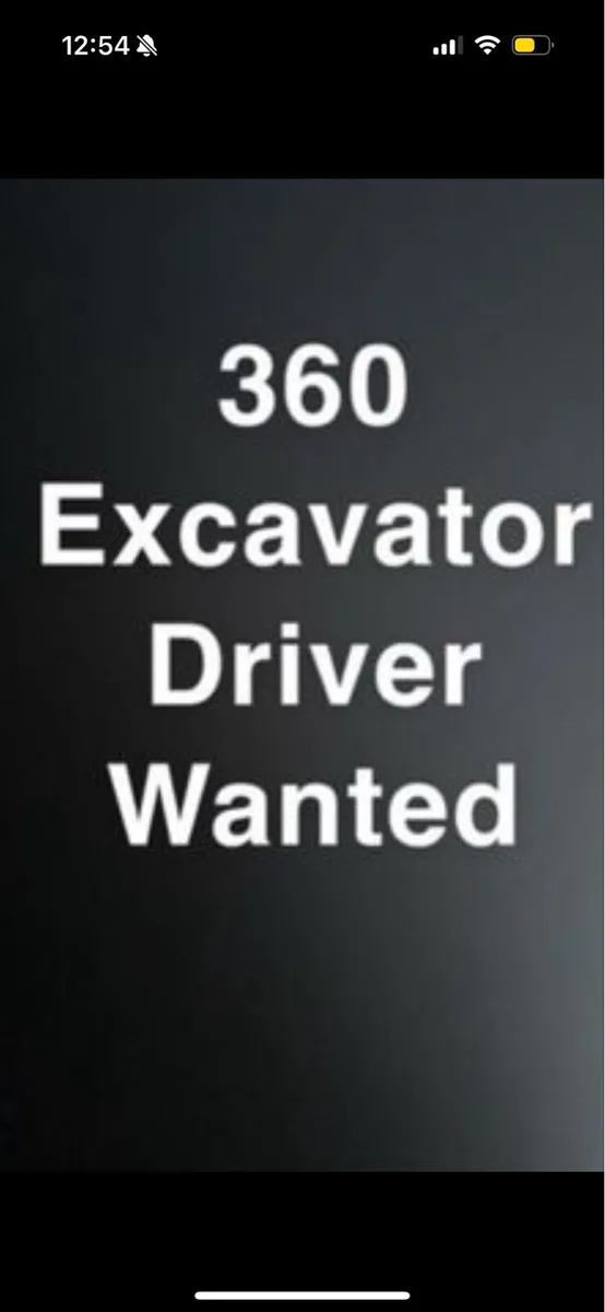 Excavator driver wanted