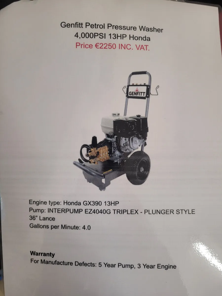 Genfitt power washer - Image 2