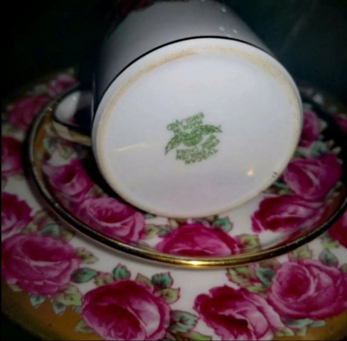 English Tuscan fine bone china trio - Image 2