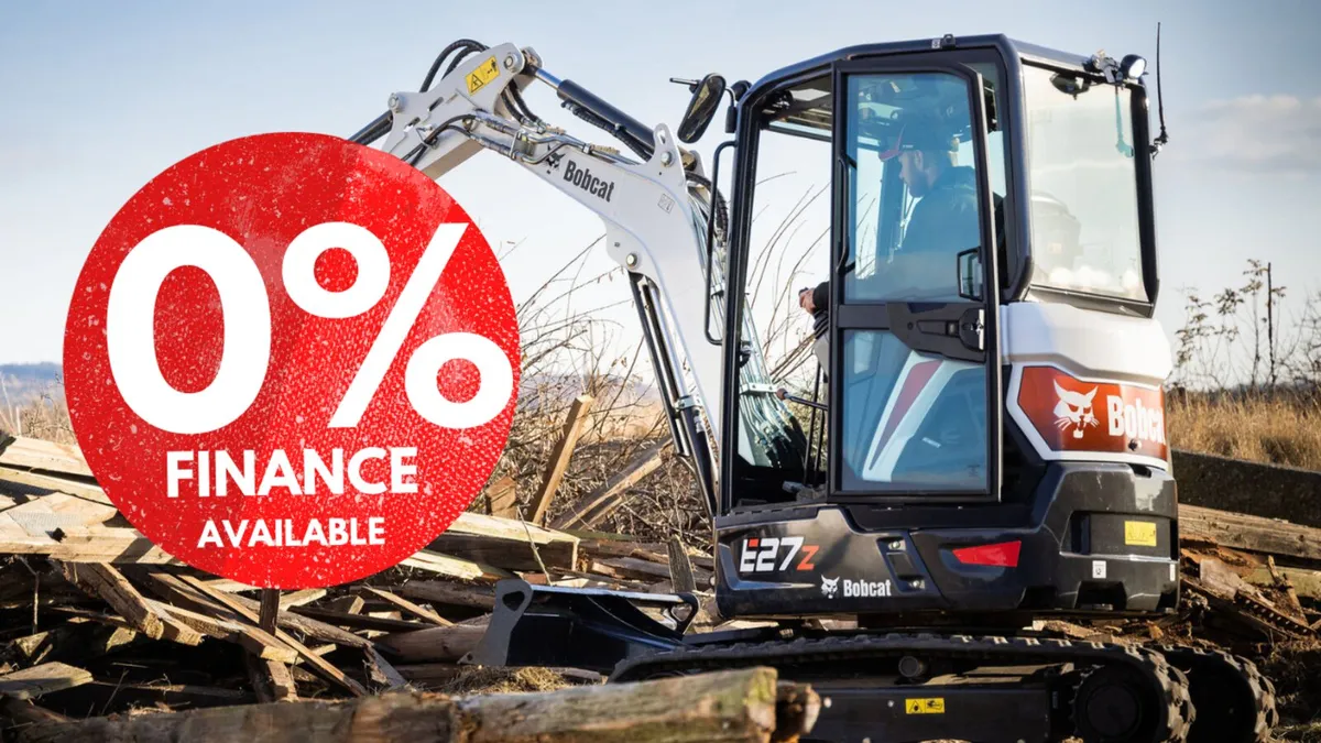 Bobcat E27z Mini Digger | 0% Finance - Image 1