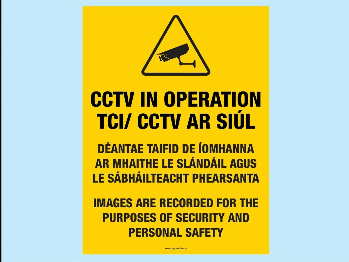 CCTV Warning Signs – On Sale Now at SignsOnline.ie - Image 2
