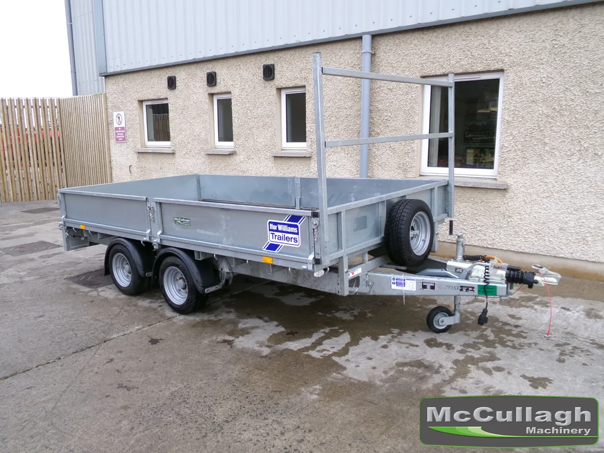 New Ifor Williams LM126 12ft x 6ft Flatbed Trailer - Image 1