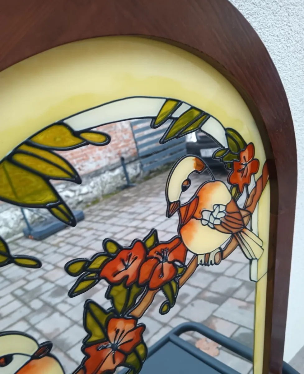 Stunning Art Noveau mirror with birds - Image 2