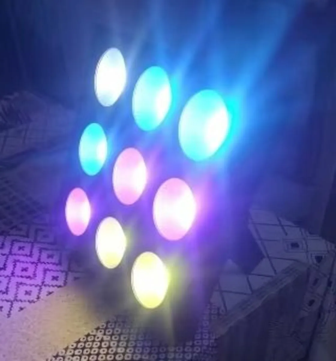 LED Matrix 9 Light Par DJ Lights - Image 1