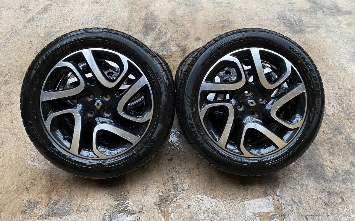 17inch Captur 4x100 Alloys With New Tyres - Image 1