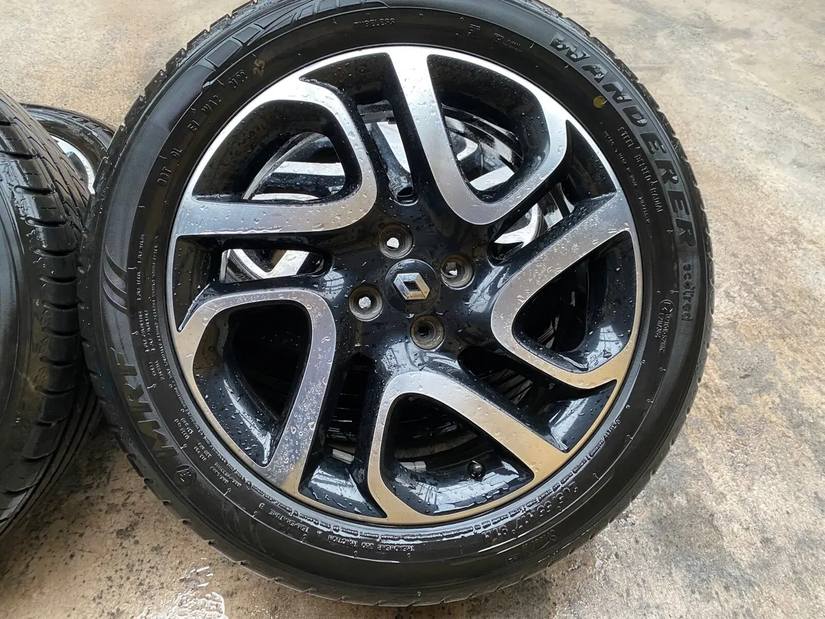 17inch Captur 4x100 Alloys With New Tyres - Image 3