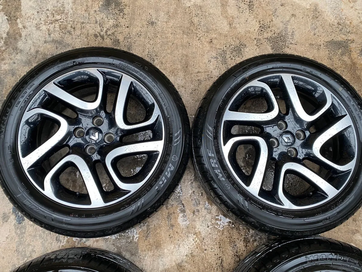 17inch Captur 4x100 Alloys With New Tyres - Image 2