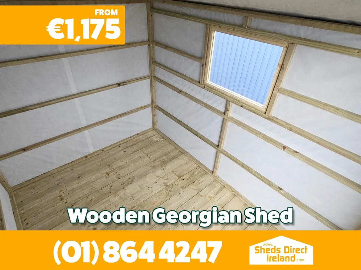 Wooden Georgian Style Shed - Image 2