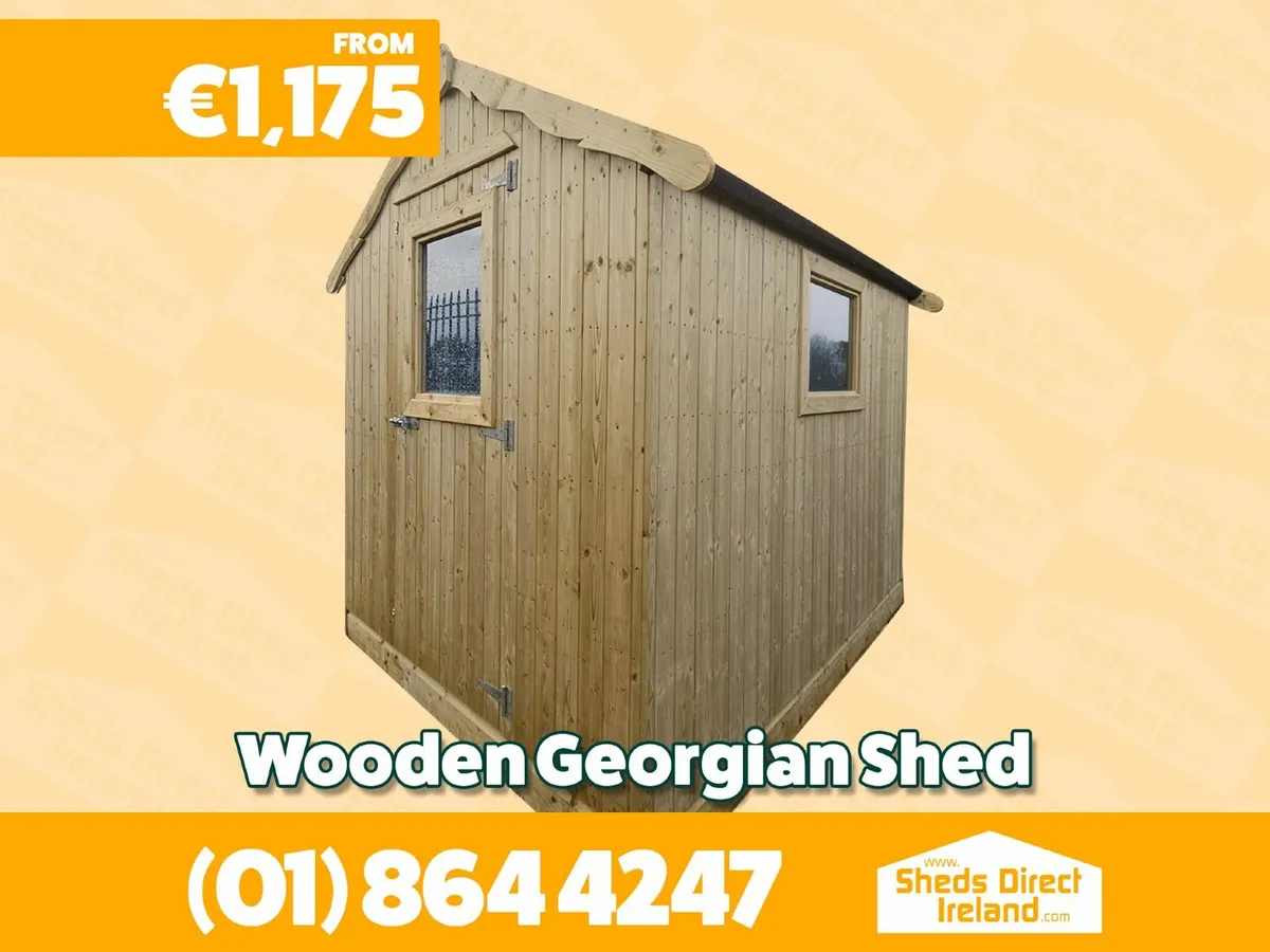 Wooden Georgian Style Shed - Image 1