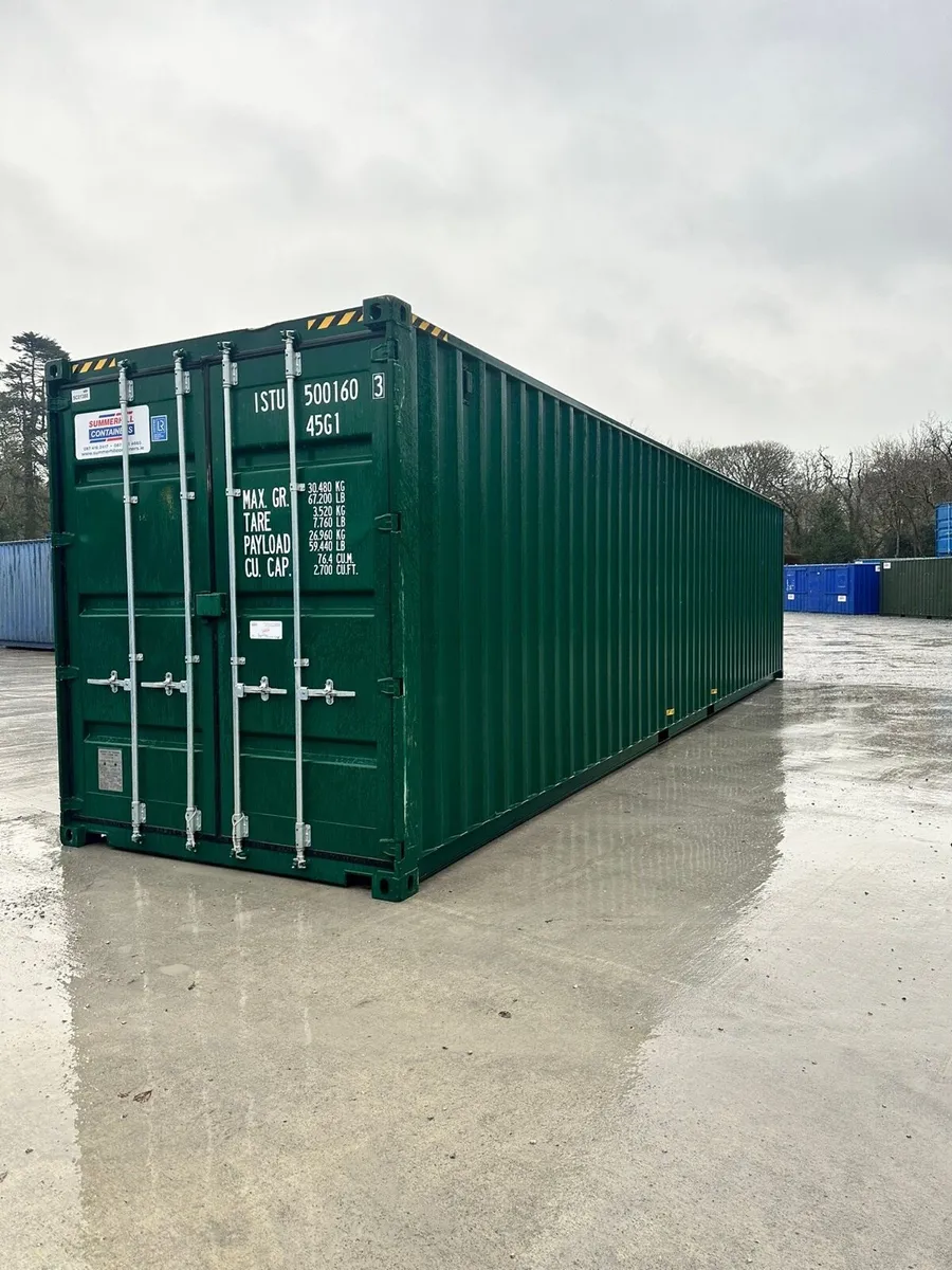 New 40x8 high cube containers - Image 1