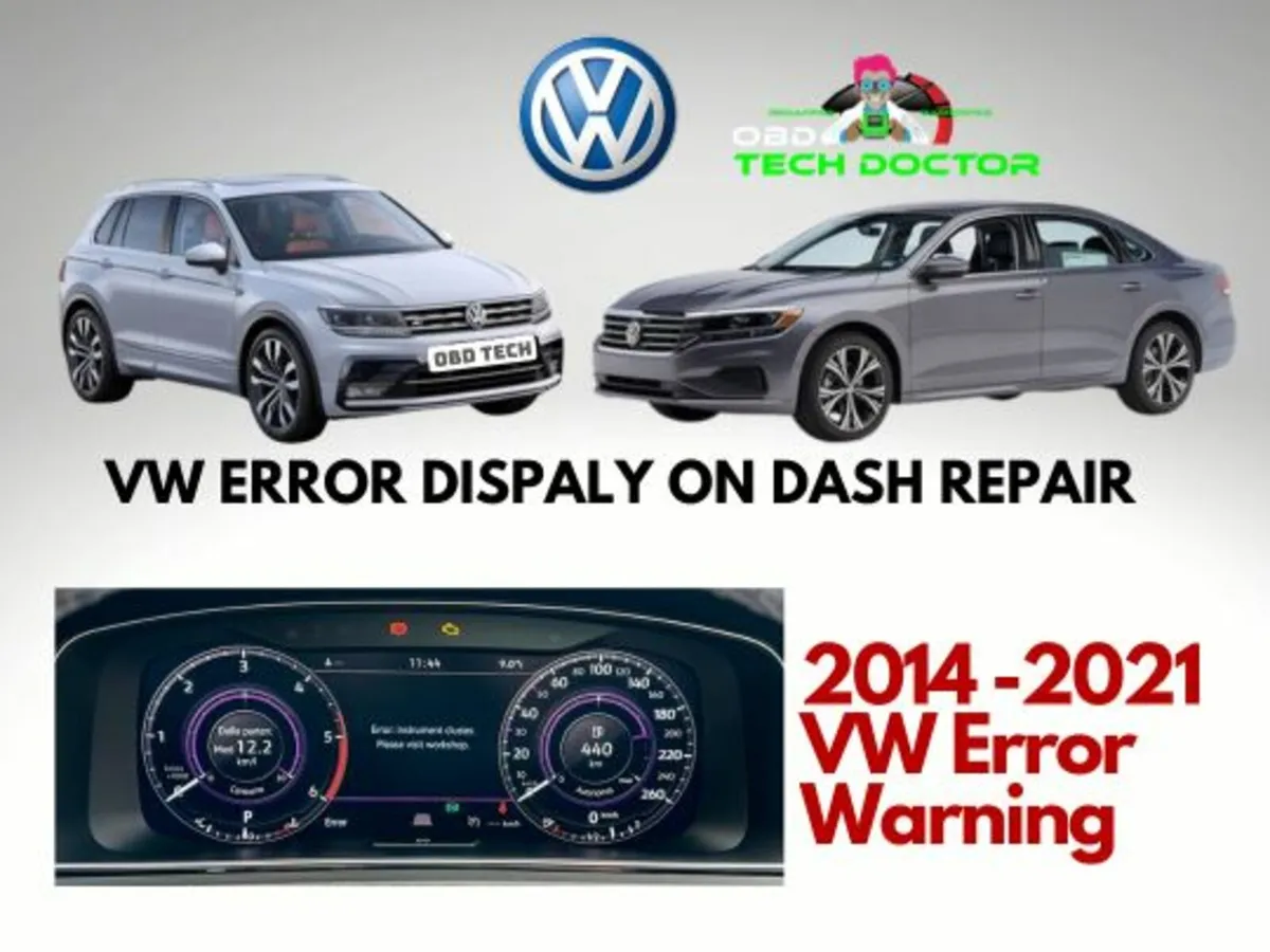 VW Audi Skoda - Virtual Dash -Error- Black Screen - Image 2