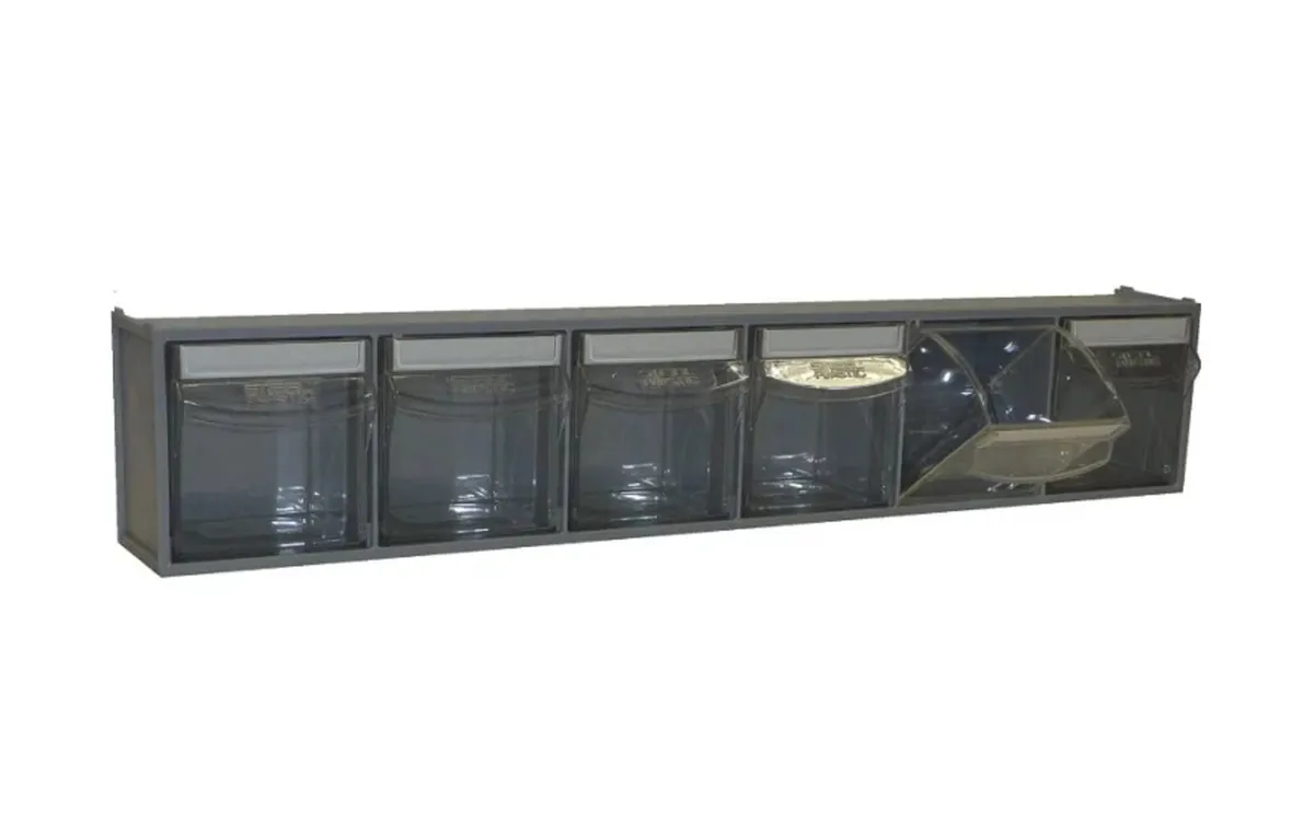 Tilt Bin Storage Box – 6 Bin - Image 2