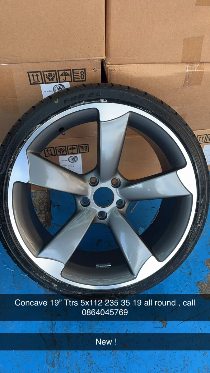 19” deep concave Ttrs & tyres 5x112
