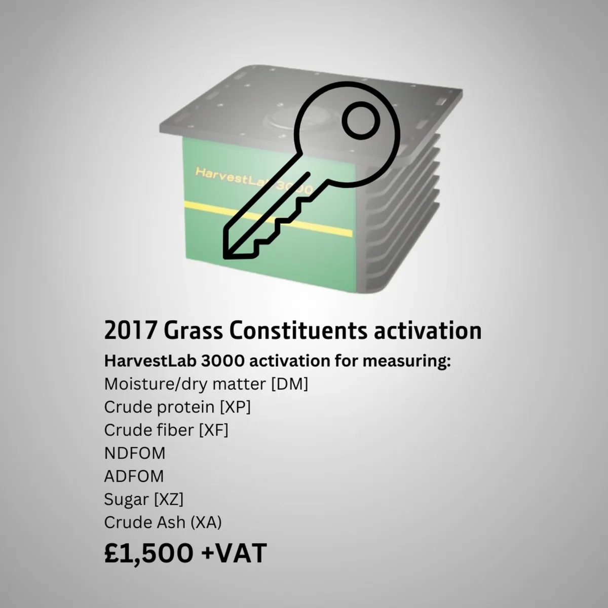 Grass Activation for John Deere HarvestLab 3000