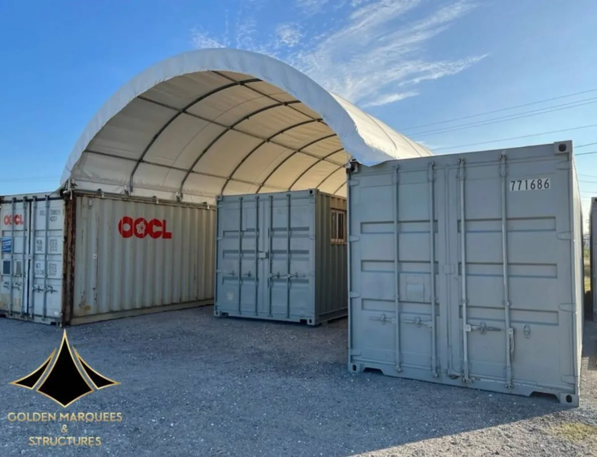 20ftX40ft Container Shelter -Closed Panel Included - Image 1