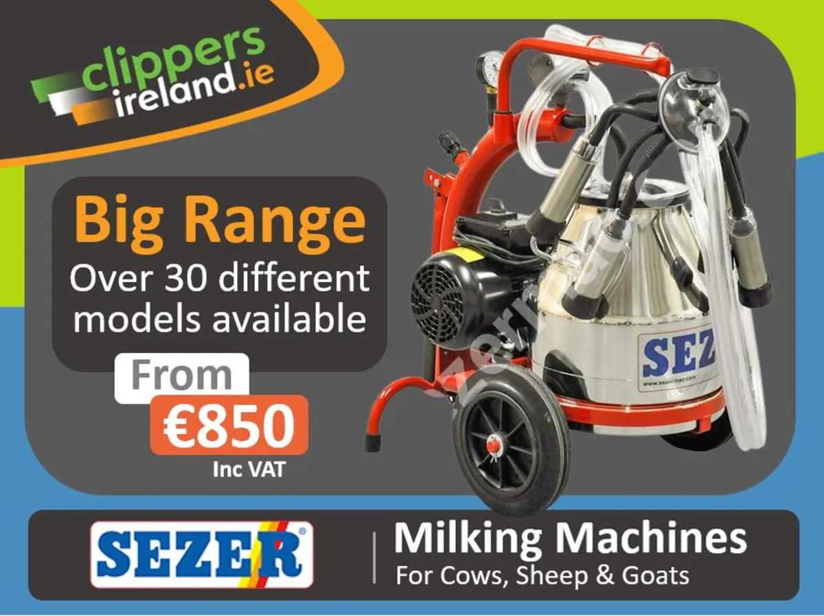 Portable Milkers with 2 year warranty - Image 1