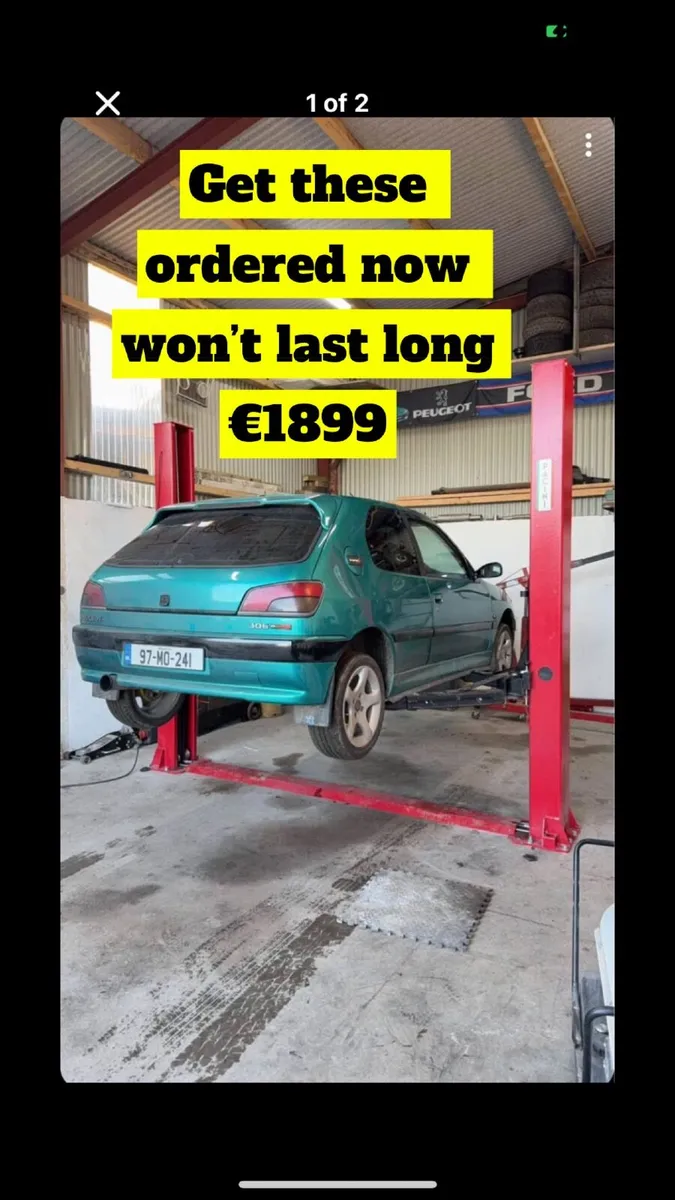 4 tonne Pacini car lift One week sale - Image 2