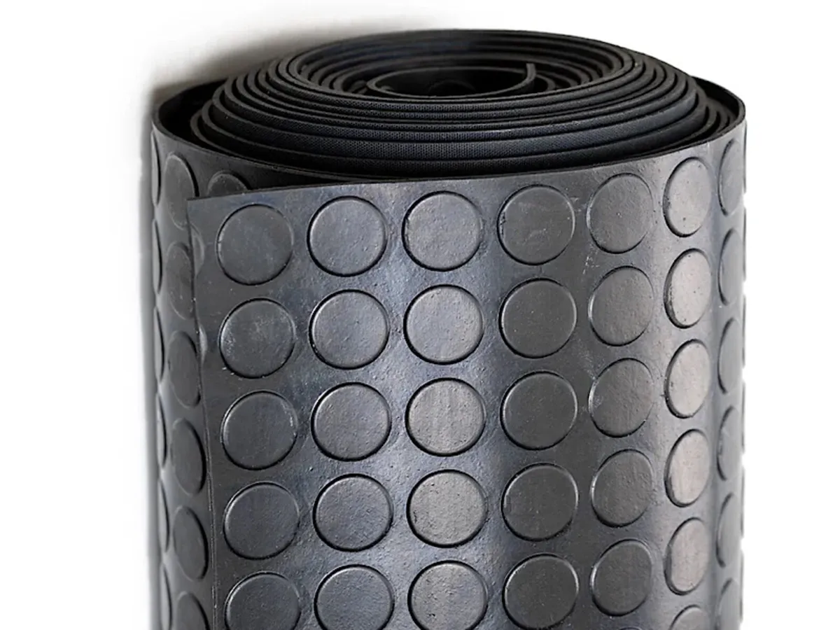 2M x 10M 5mm Coin Top Rubber Flooring - Image 2