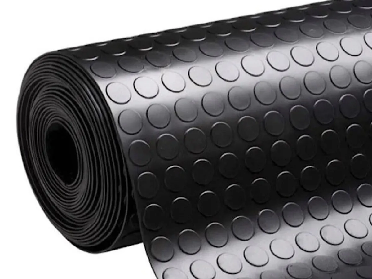 2M x 10M 5mm Coin Top Rubber Flooring - Image 1