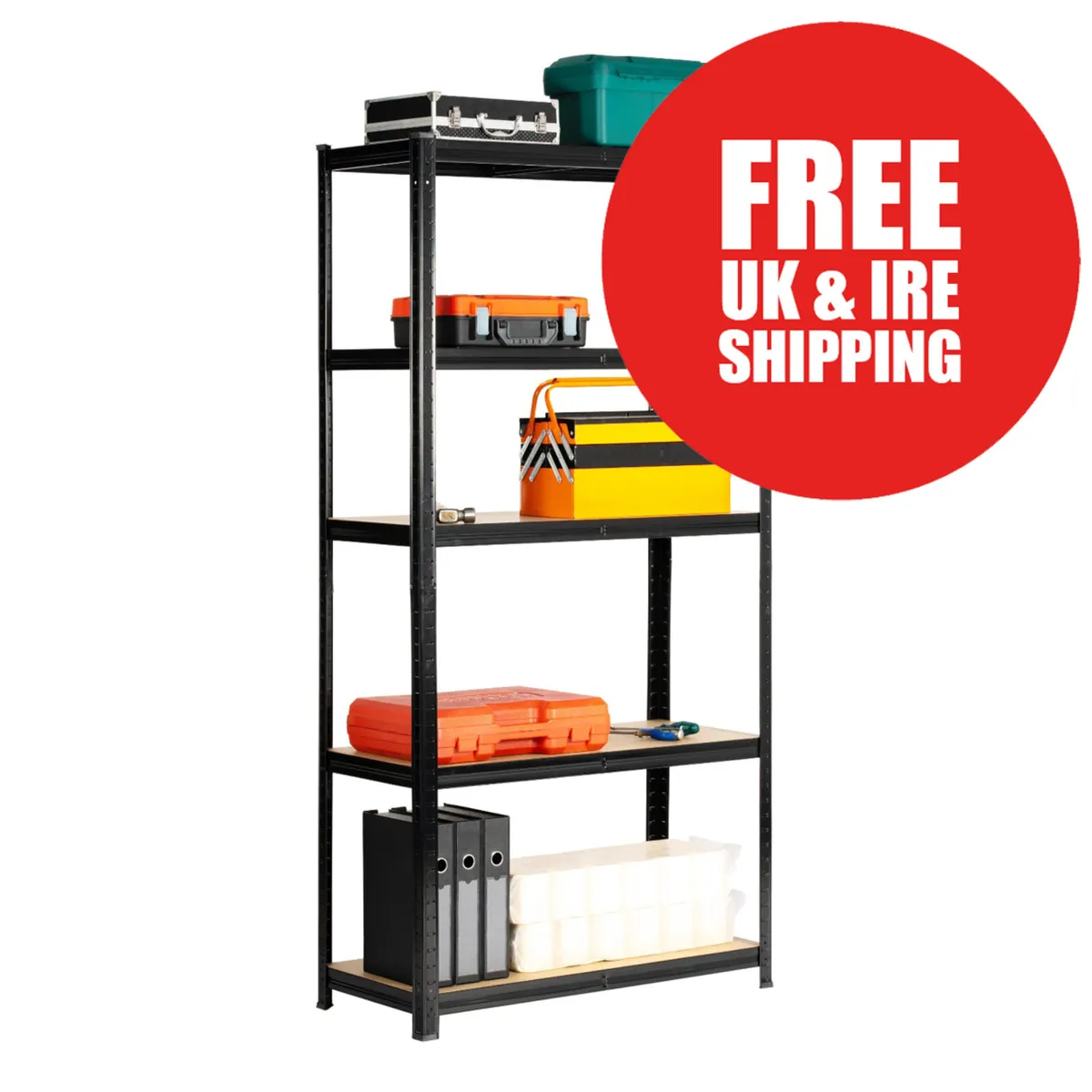Budget Garage Shelving | Boltless Black - Image 1