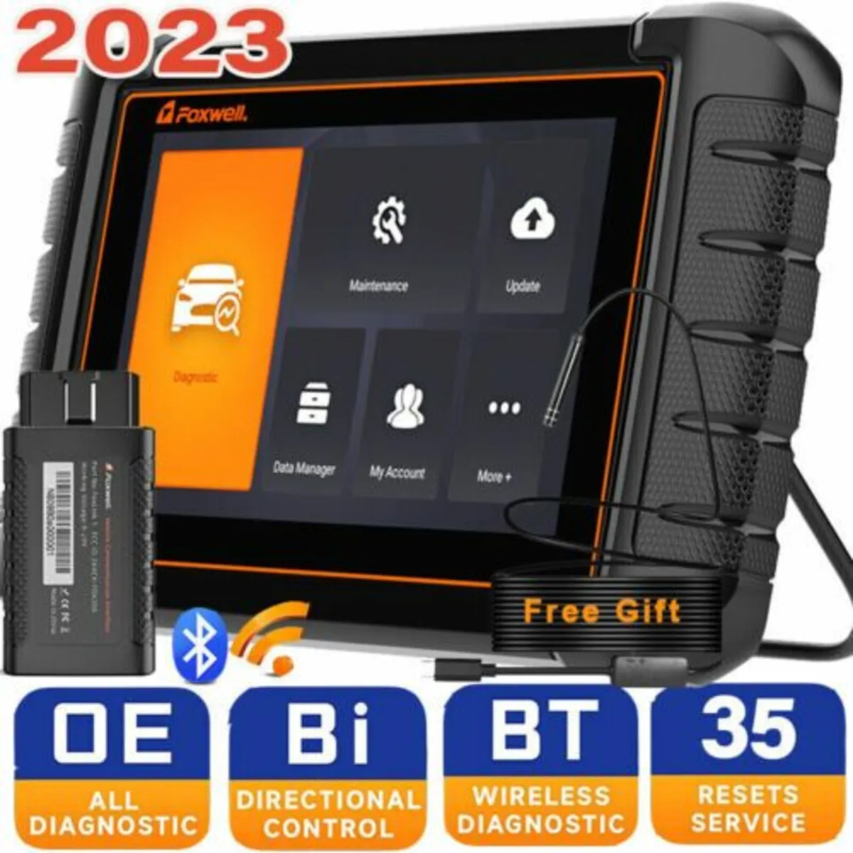 FOXWELL NT809 BT Bidirectional Scanner Tool - Image 1