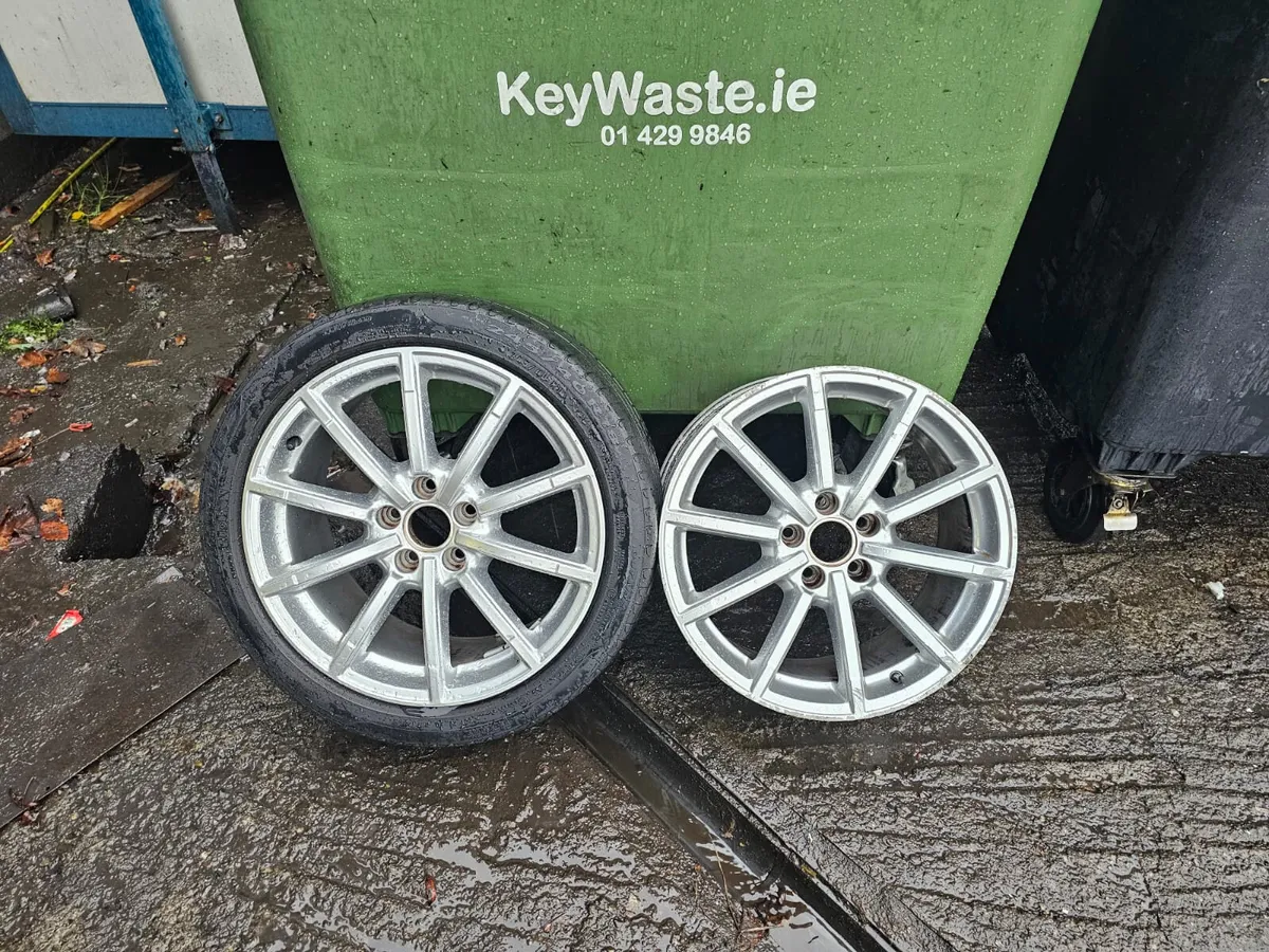 2 Genuine Audi S-Line Alloys 18" 5x112 - Image 1
