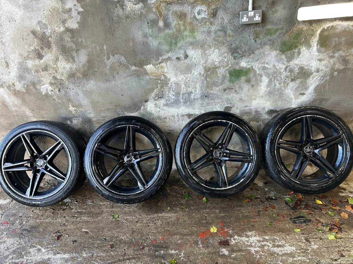 18” AUDI A5 S LINE ALLOY WHEELS & TYRES - Image 2