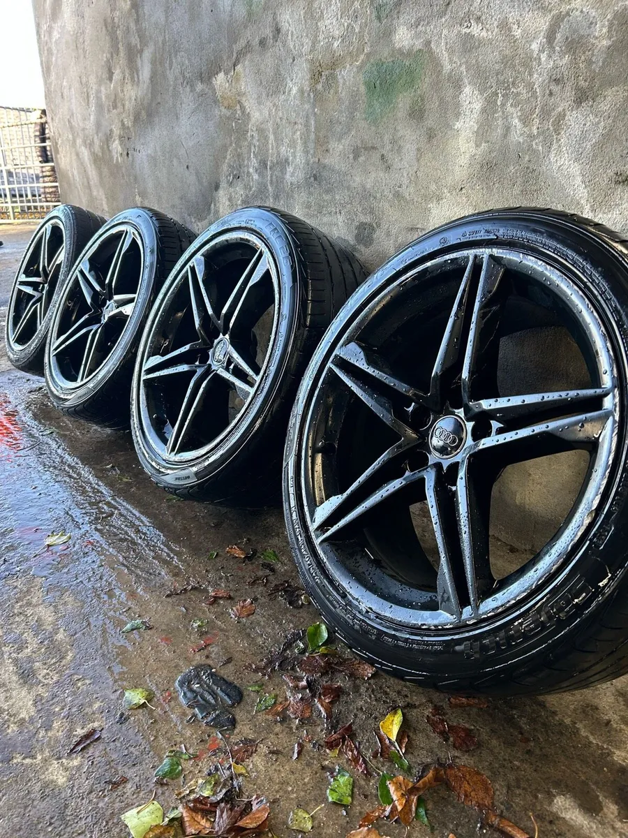 18” AUDI A5 S LINE ALLOY WHEELS & TYRES - Image 1