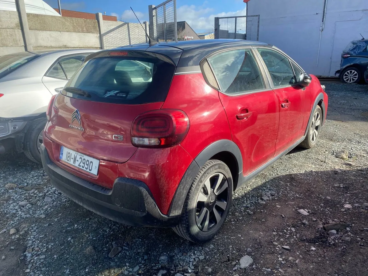 Citroen C3 2018 front damage €3,500 - Image 1