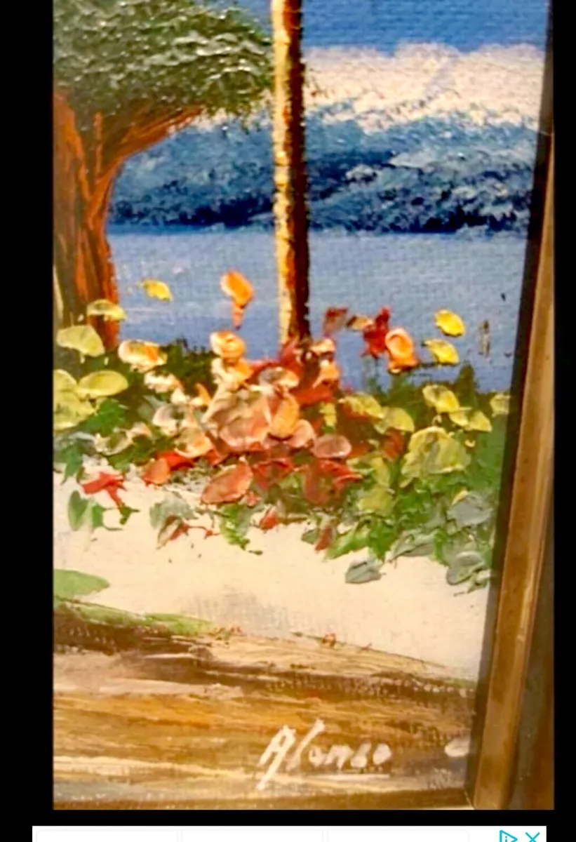 Small vibrant oil painting on canvas - Image 3