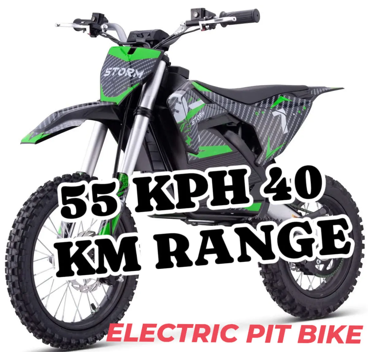 STORM Electric Pit bike 55KPH Delivery easy pay - Image 3