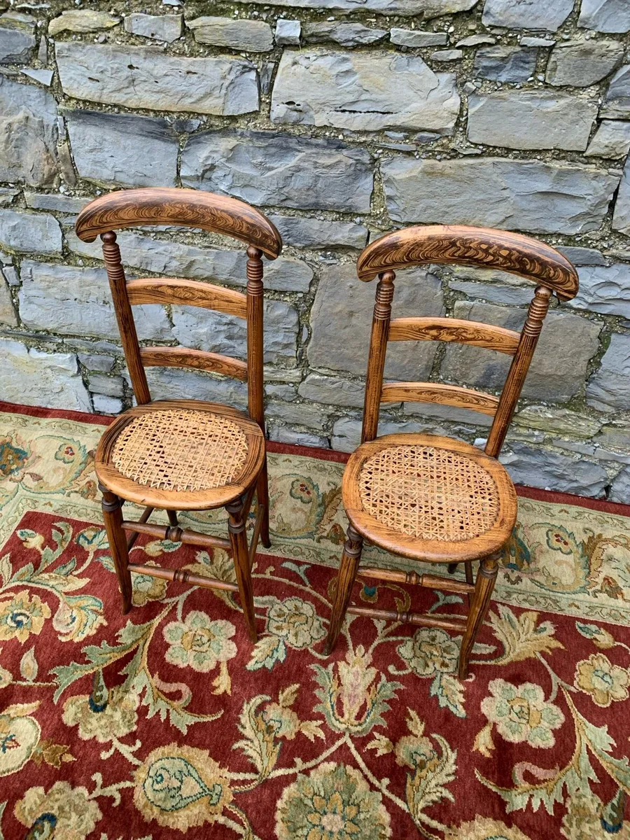 A pair of Early Victorian correction chairs. - Image 3