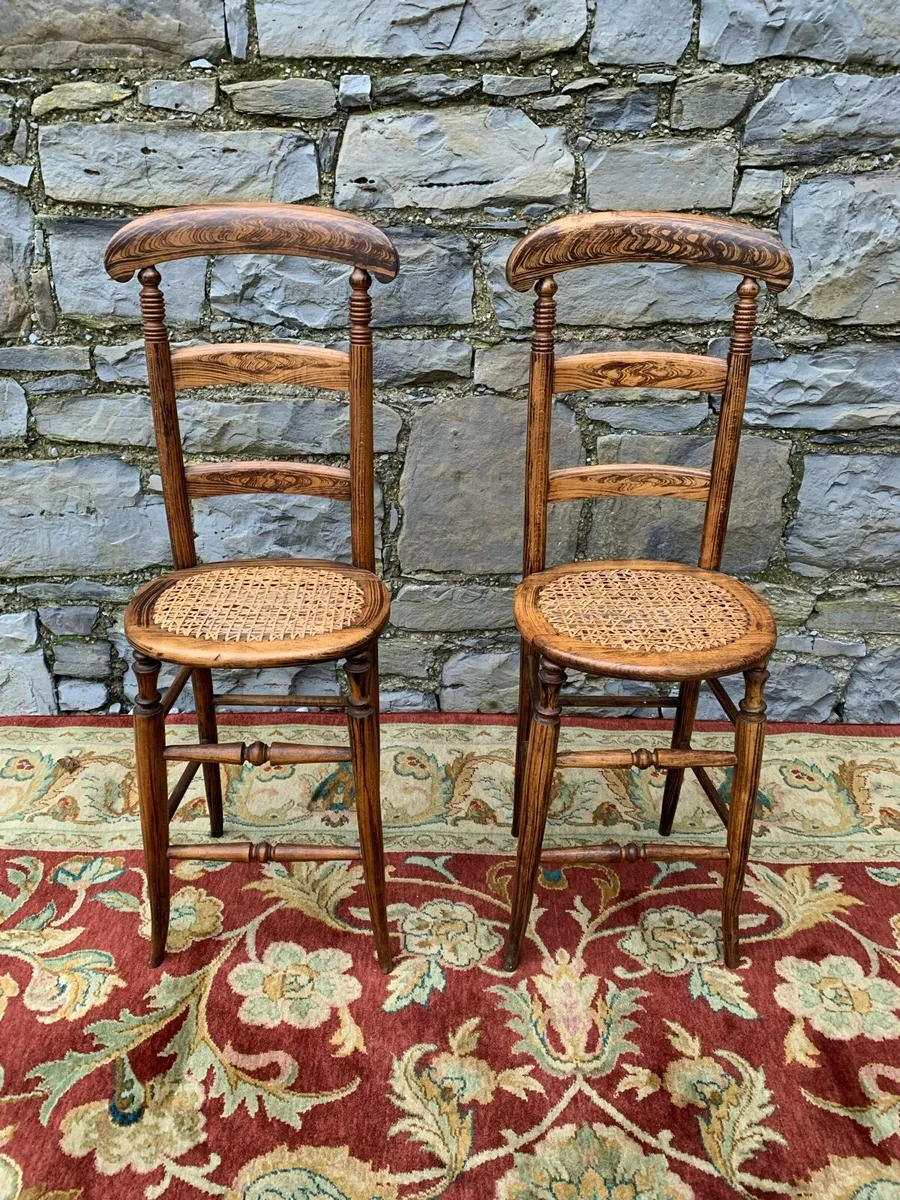 A pair of Early Victorian correction chairs. - Image 2