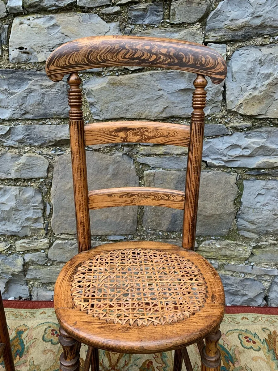 A pair of Early Victorian correction chairs. - Image 4