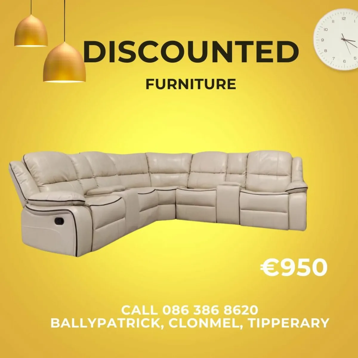 2 x2 chocolate brown sofas - Image 4