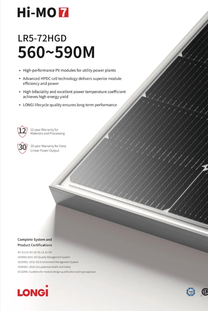 Longi Solar Panels 575 Watt - Image 3