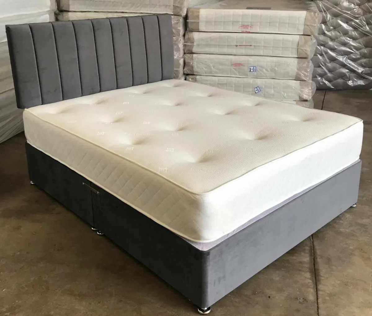 Double divan base & mattress