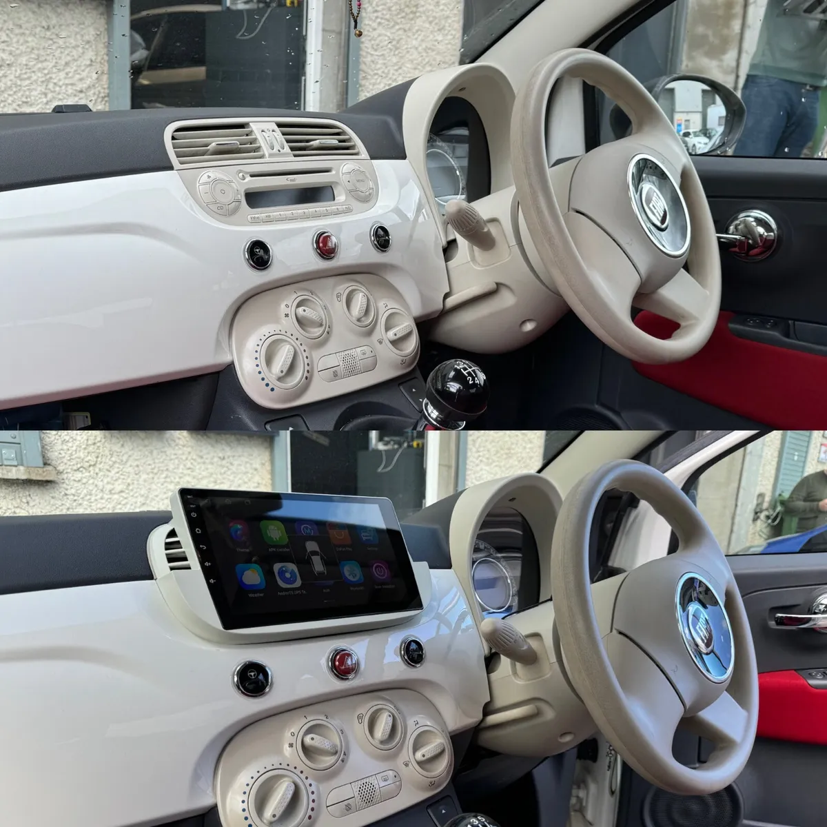 Fiat 500 android radio carplay - Image 2