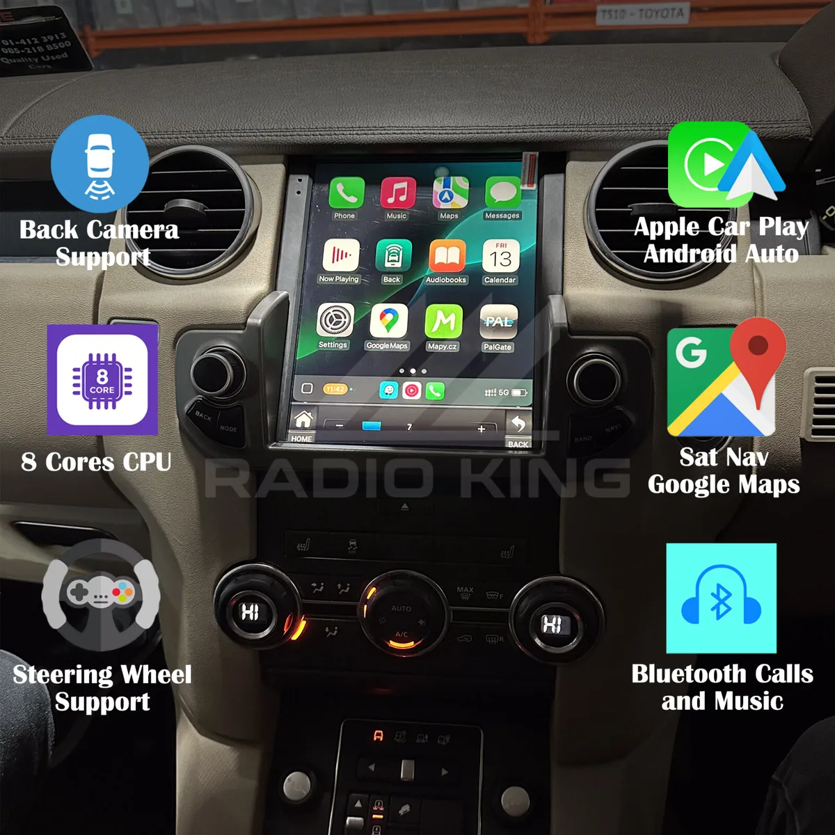 PREMIUM CARPLAY LAND ROVER Discovery 4 ANDROID AUT - Image 1