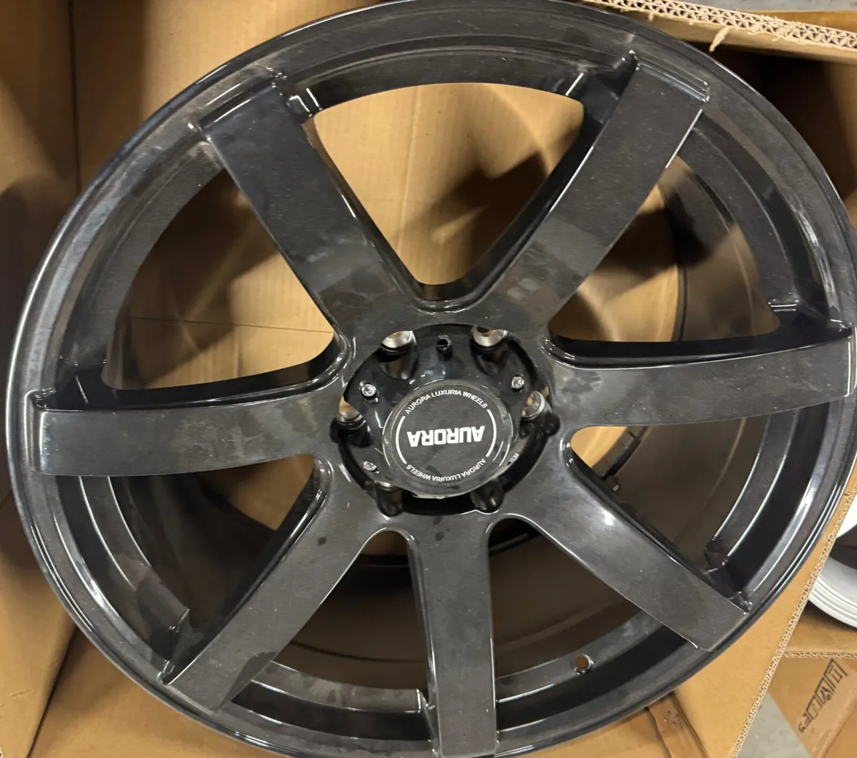 22” gloss black Landcruiser wheels