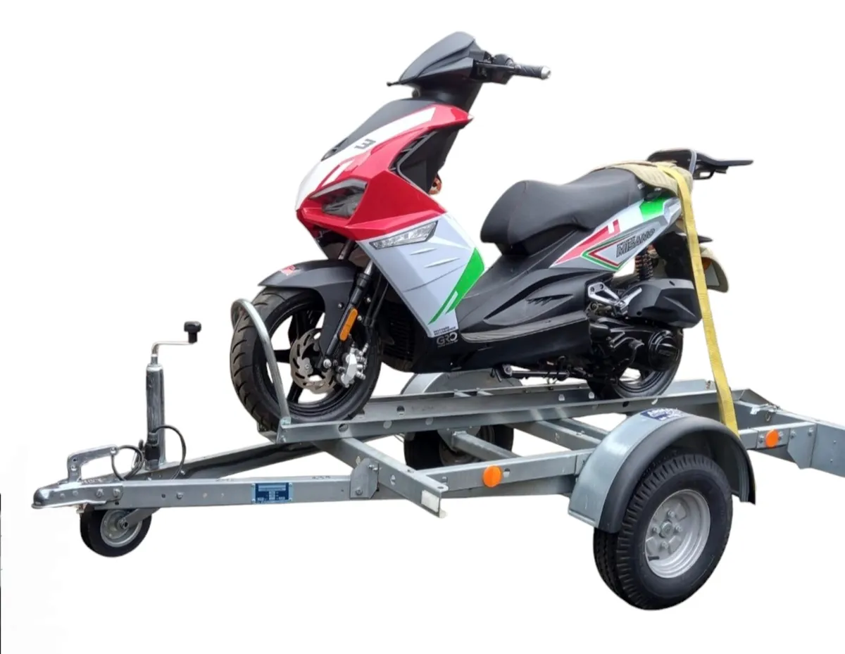 New broniss single motorbike moving trailer - Image 1